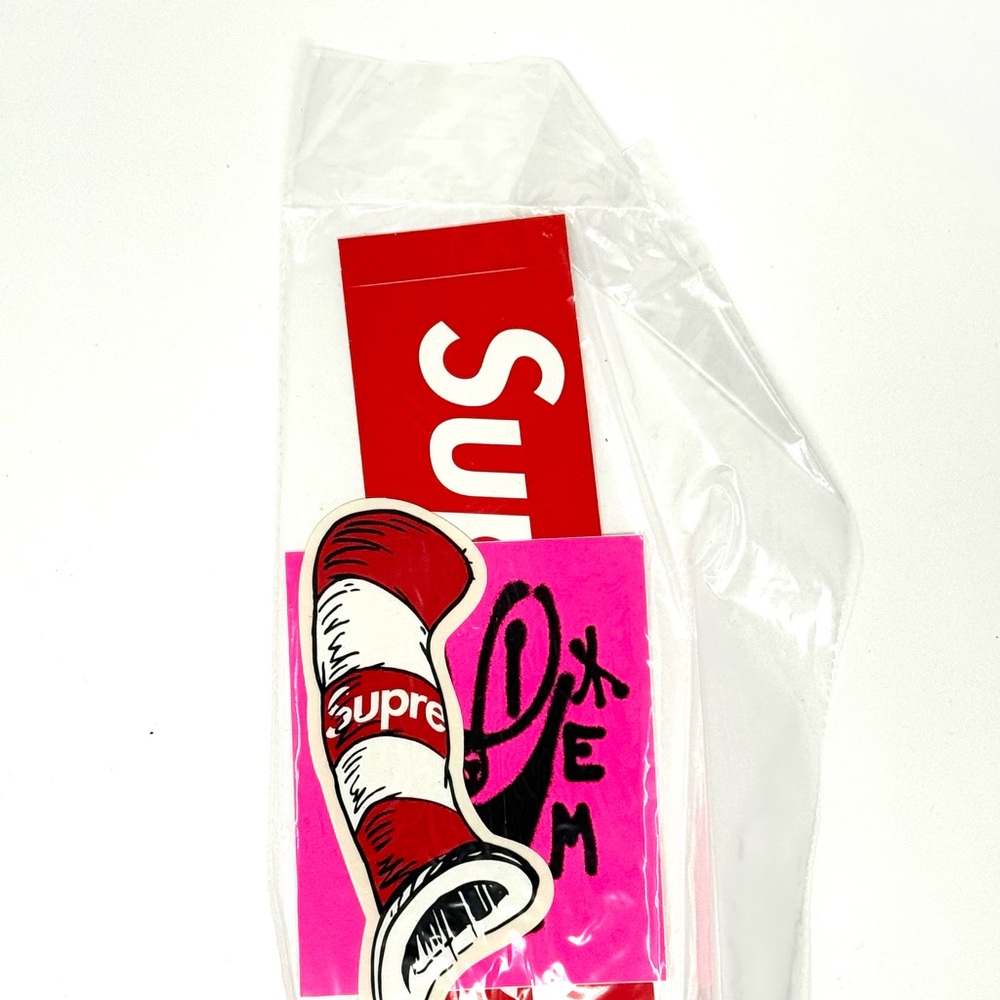 Supreme Red and Pink Sticker Set Dr Seuss